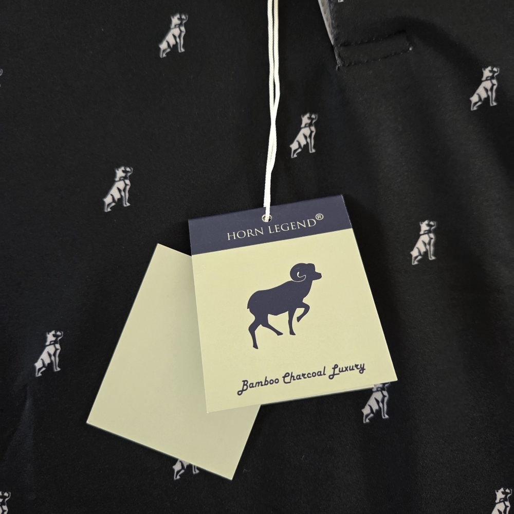 NWT MACK Horn Legend Bulldog Repeat Polo Shirt - Picture 3 of 7